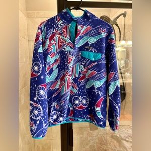 Patagonia Synchilla Size Medium Owl Print
